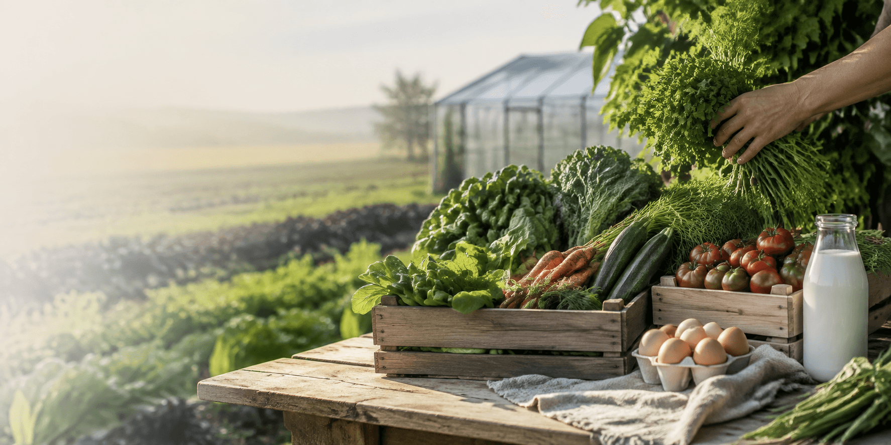 Свежие продукты с фермы KOLLEKTIV
