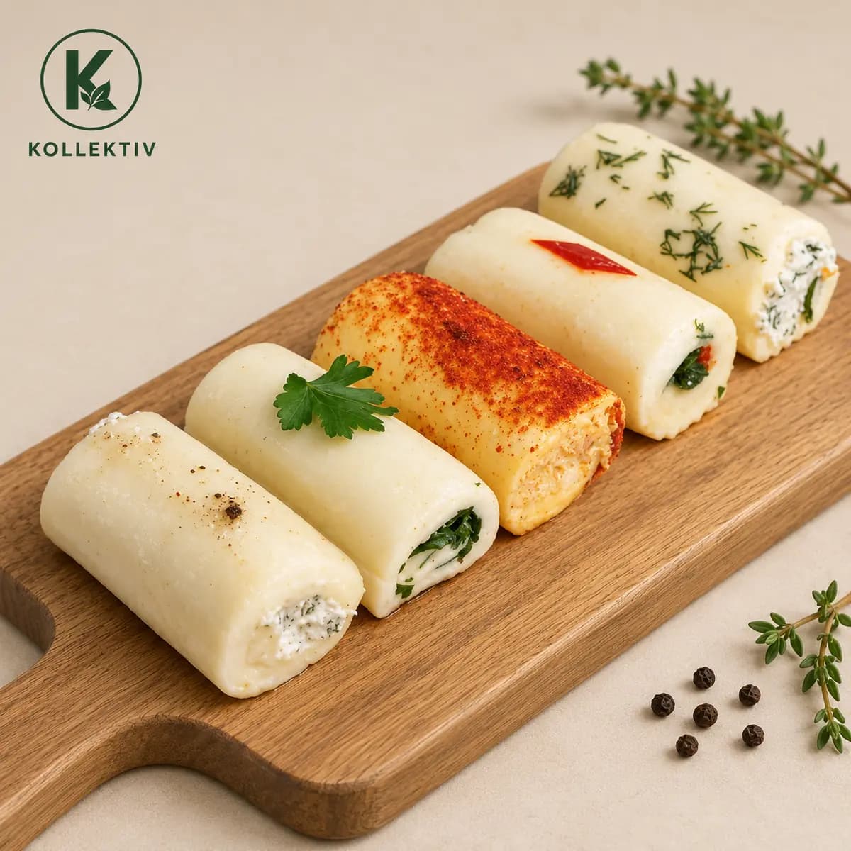 Мини рулеты сулугуни