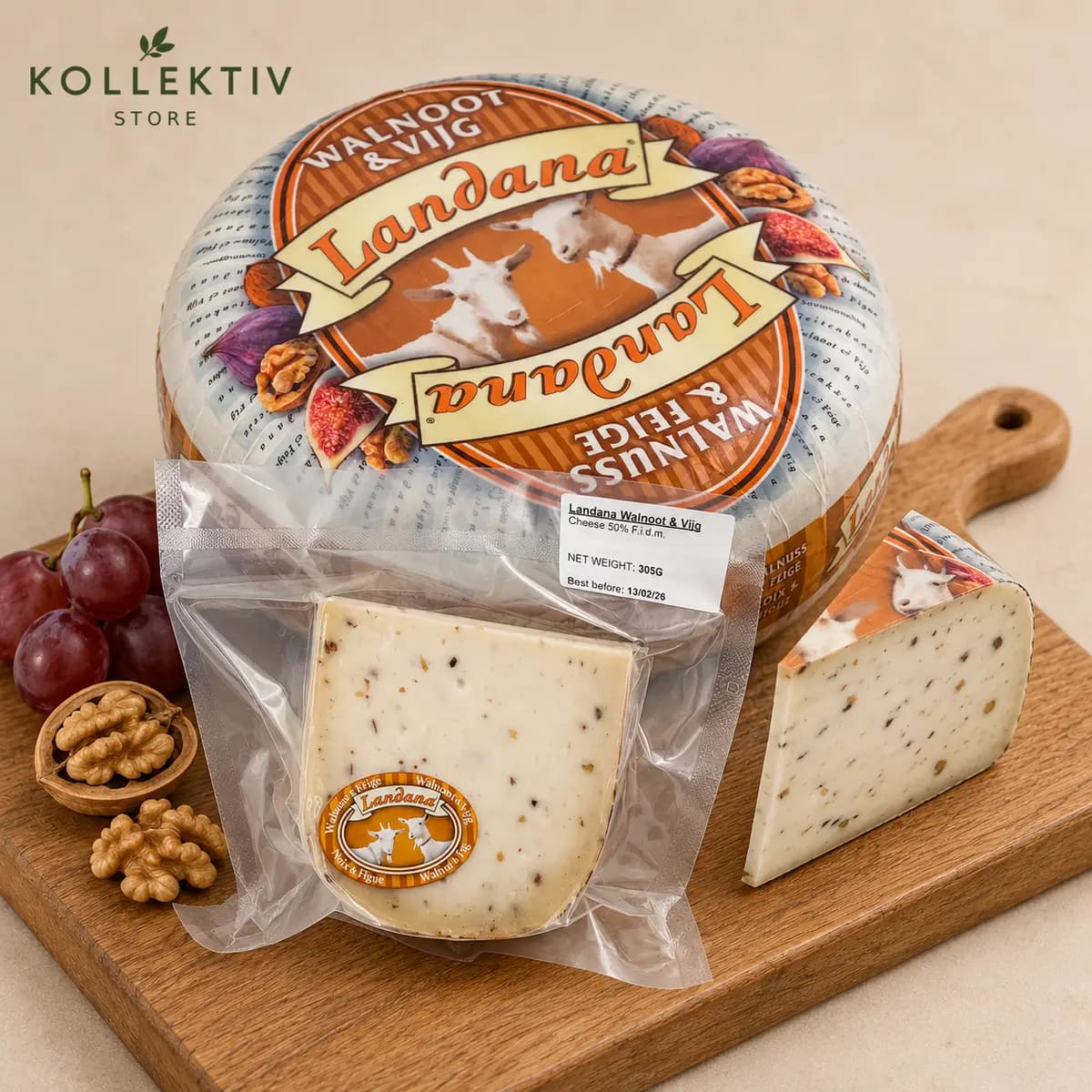 Landana с инжиром и грецким орехом козий